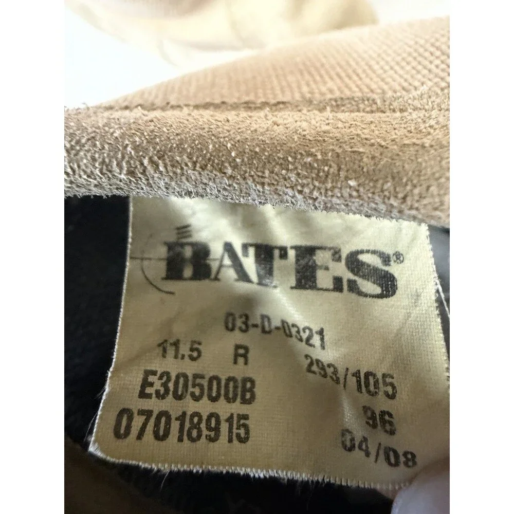 Bates Boots Mens Size 11.5 R Beige Suede Gore-Tex Combat Military E30500B